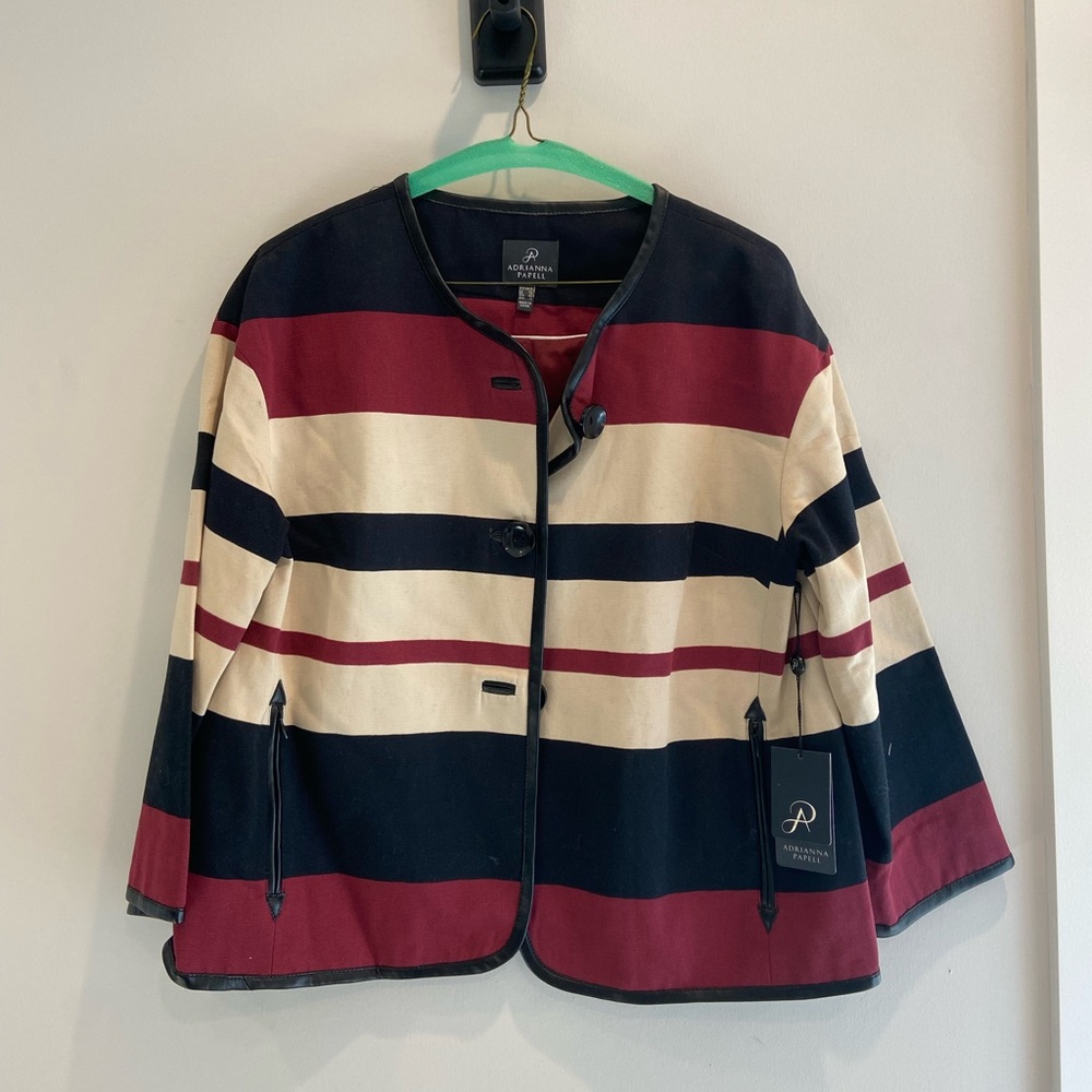 Colorblock Adrianna Papell Blazer- Jacket